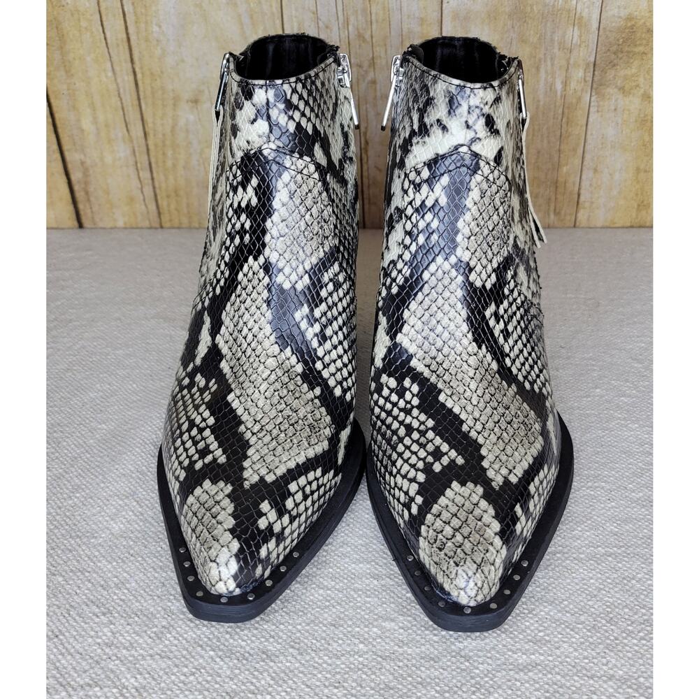 Circus by Sam Edelman WHISTLER Snakeskin Ankle Boots sz 6